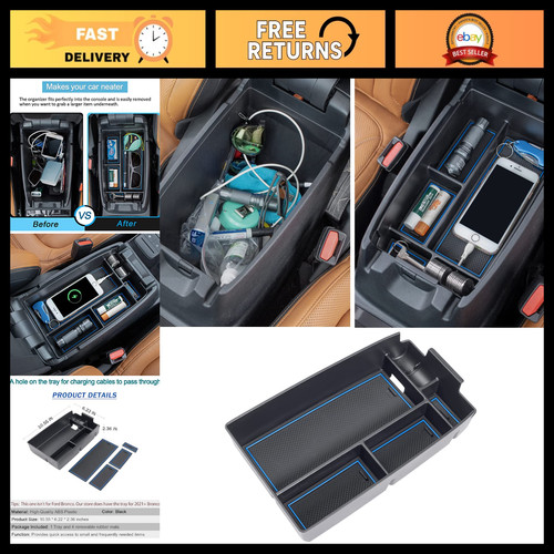 Blue center console - console, tray